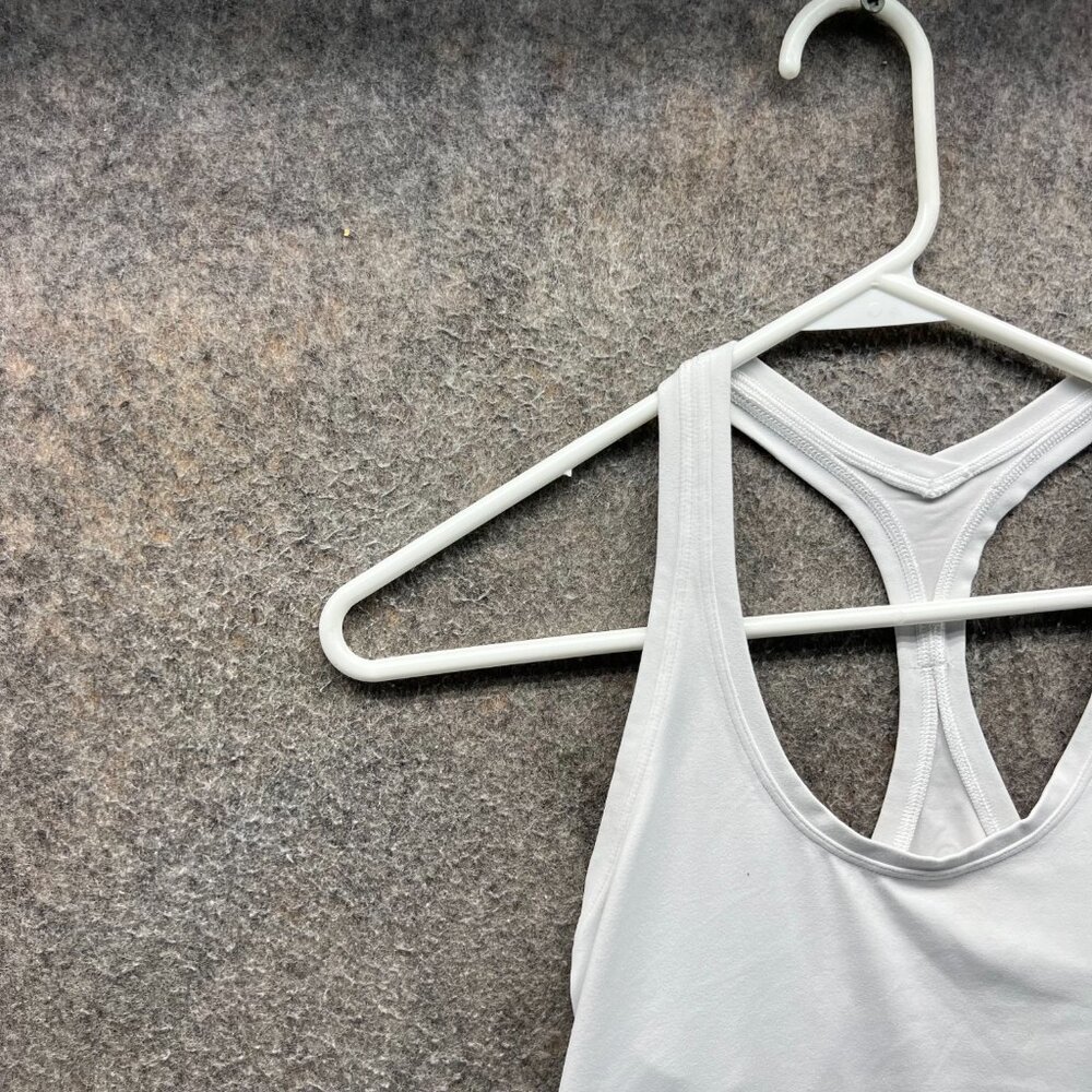 Lululemon Tank Top Women 0 White Racerback Athletic Yoga Gym Activewear - Picture 5 of 9